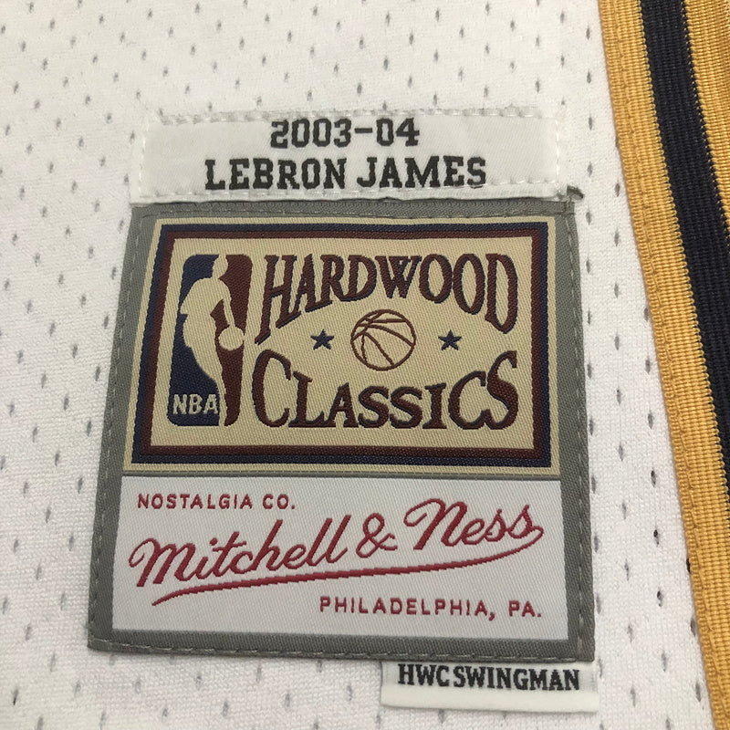 Cleveland Cavaliers Lebron James 2003/04 White Jersey By Mitchell & Ness