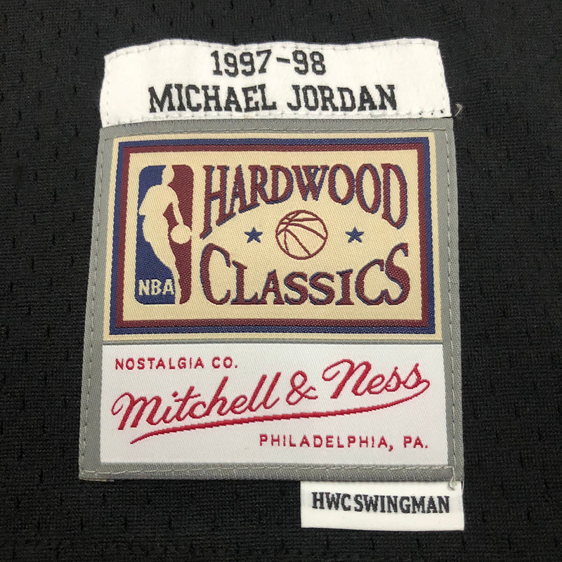 Chicago Bulls Michael Jordan 1997/98 Black Jersey By Mitchell & Ness