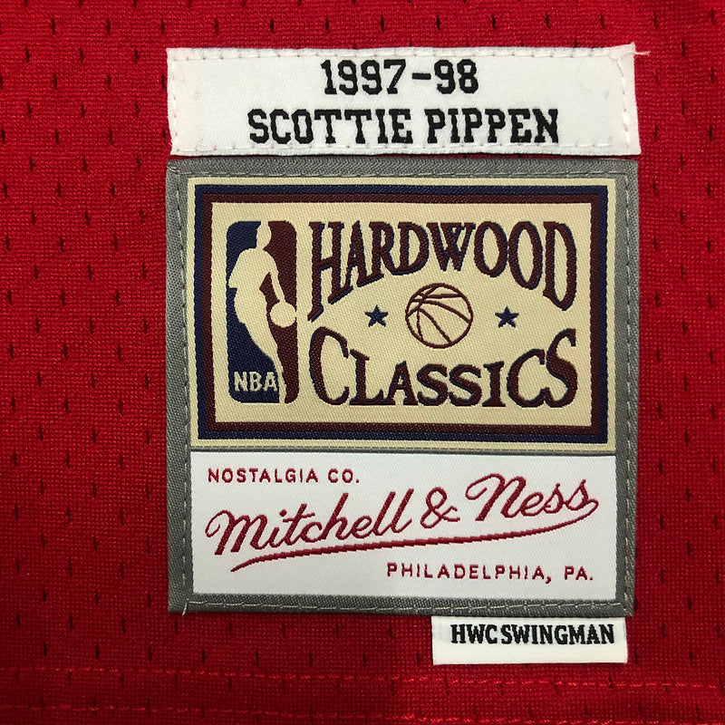 Chicago Bulls Scottie Pippen 1997/98 Red Jersey By Mitchell & Ness