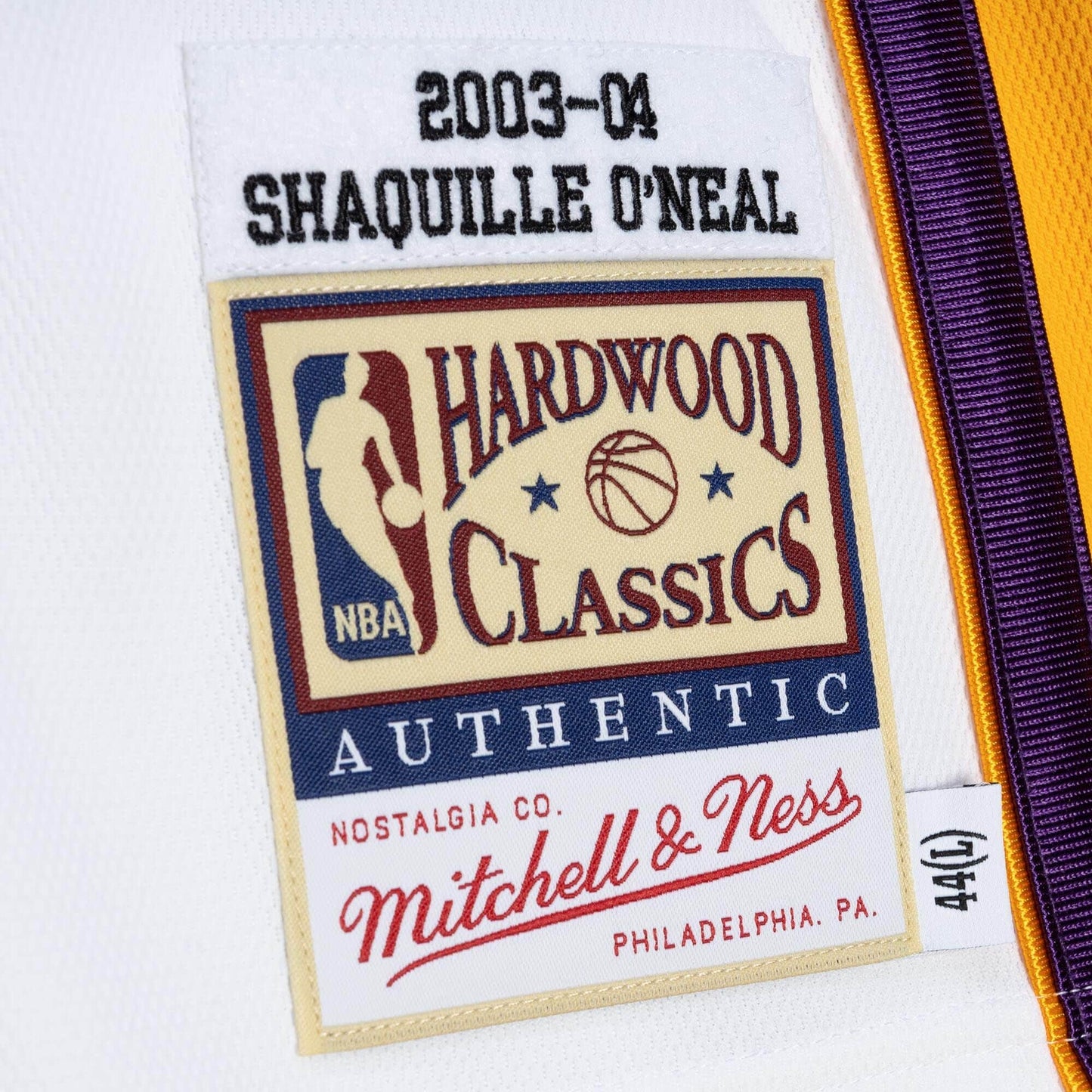 LA Lakers Shaquille O'Neal 2003/04 White Jersey By Mitchell & Ness