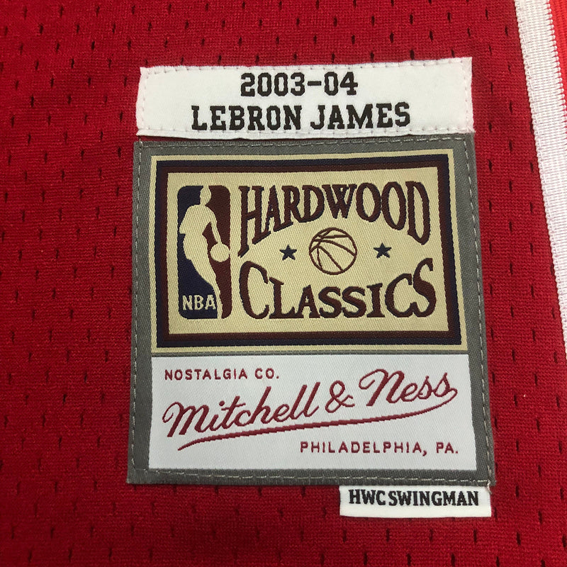 Cleveland Cavaliers Lebron James 2003/04 Red Jersey By Mitchell & Ness