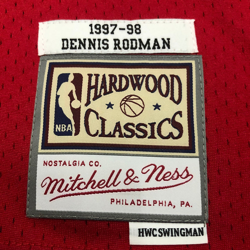 Chicago Bulls Dennis Rodman 1997/98 Red Jersey By Mitchell & Ness
