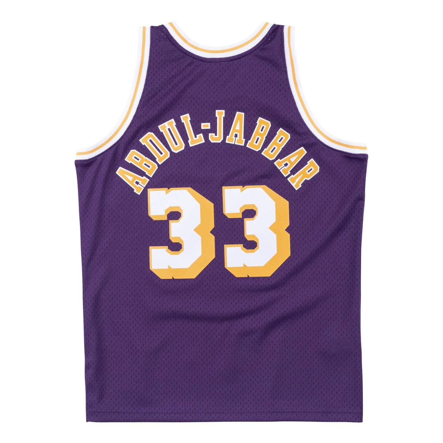 LA Lakers Kareem Abdul-Jabbar 1984/85 Purple Jersey By Mitchell & Ness