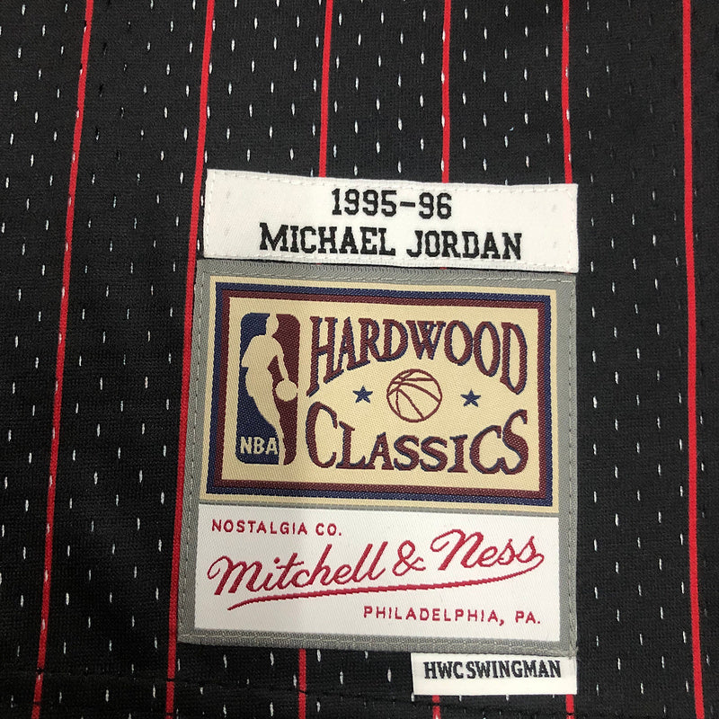 Chicago Bulls Michael Jordan 1995/96 Black Jersey By Mitchell & Ness