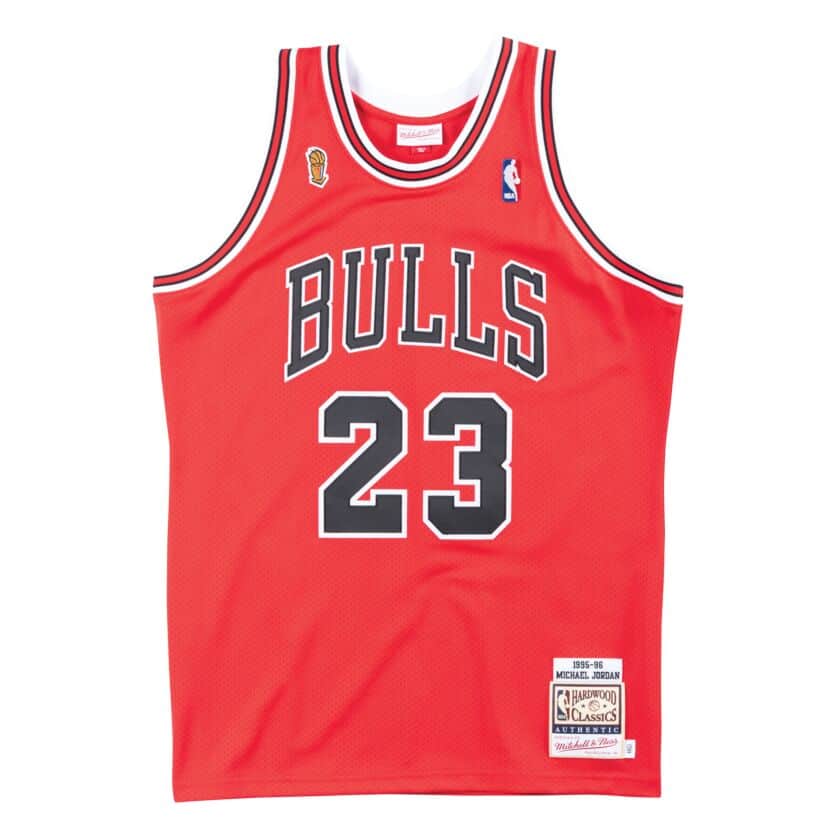 Chicago Bulls Michael Jordan 1995/96 Red Jersey By Mitchell & Ness