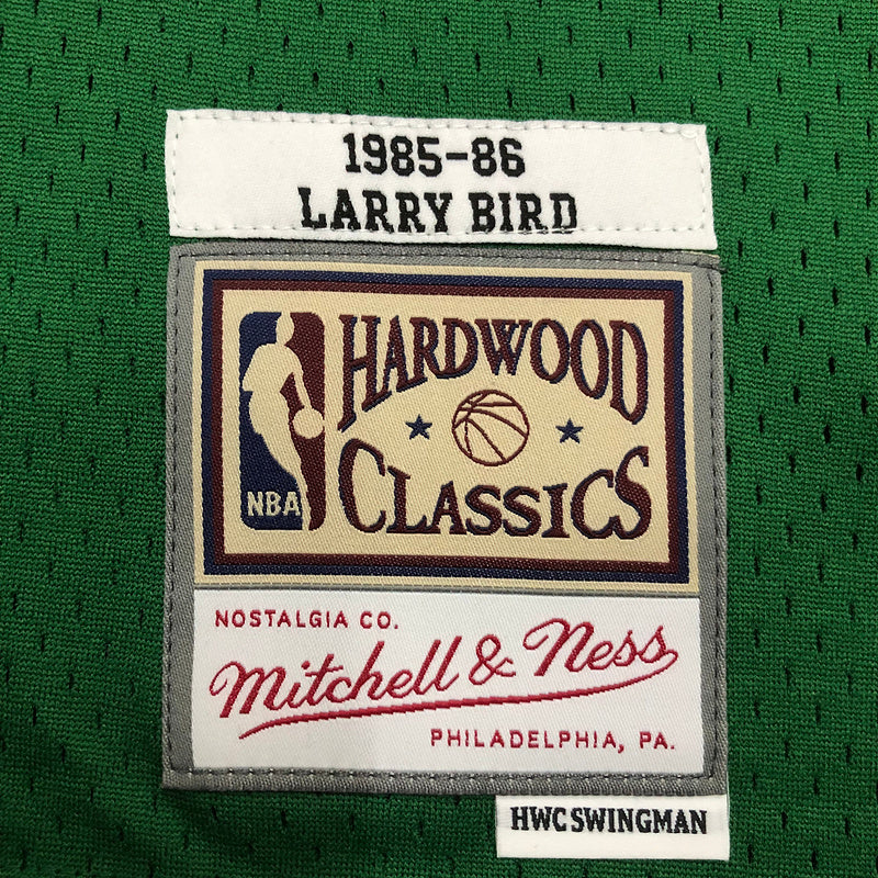Boston Celtics Larry Bird 1985/86 Green Jersey By Mitchell & Ness
